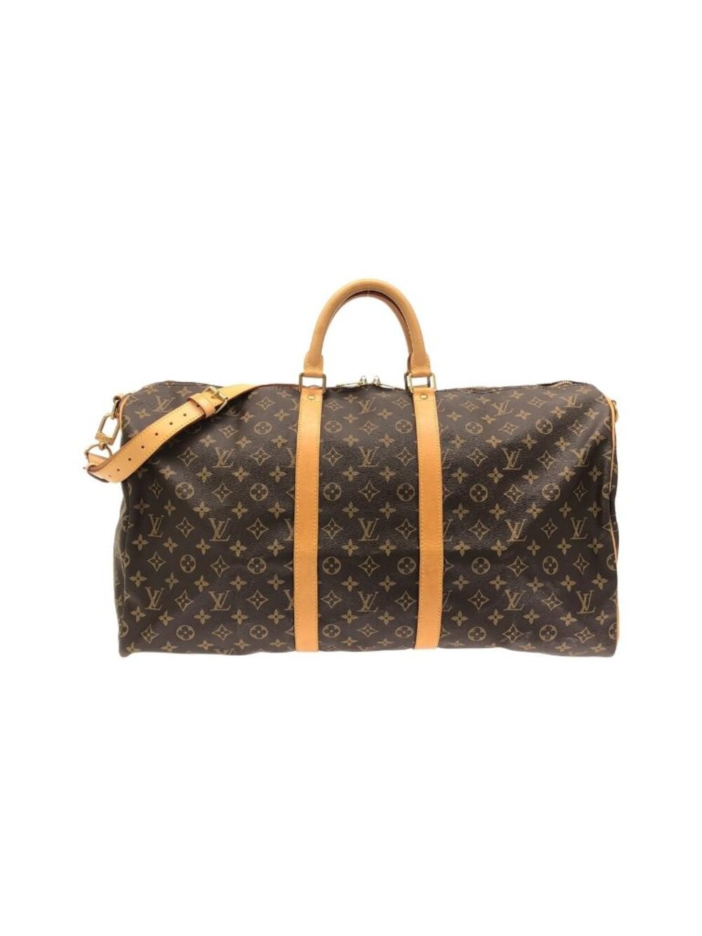 Louis Vuitton Monogram Keepall Bandouliere 55 Boston Bag